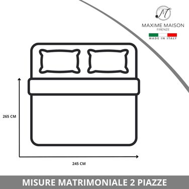 Тagesdecke 240x260 см: двоспальна стегане покривало з мікрофібри, Made in Italy (колір: коричневий/мокко)