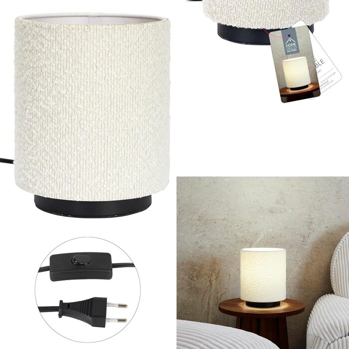 Настільна лампа HOME DECO FACTORY LA0042 - Елегантний дизайн, матовий тауп, H25 см, для вітальні/спальні