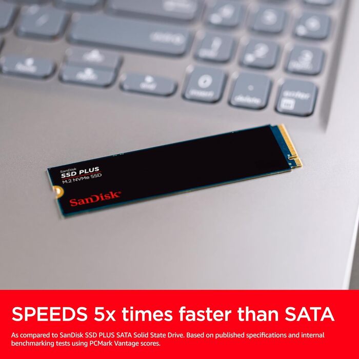 SSD SanDisk Plus 2TB NVMe PCIe Gen 4.0: Швидкий та надійний накопичувач з гарантією 5 років