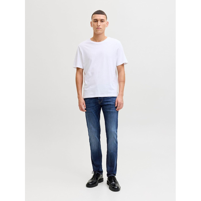 Джинси чоловічі JACK & JONES Slim Fit JJIGLENN сині, 32W/32L, денім