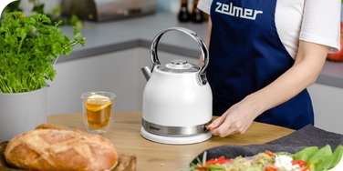 Електричний чайник Zelmer ZCK7940, 2200 Вт, 1,5 л, білий
