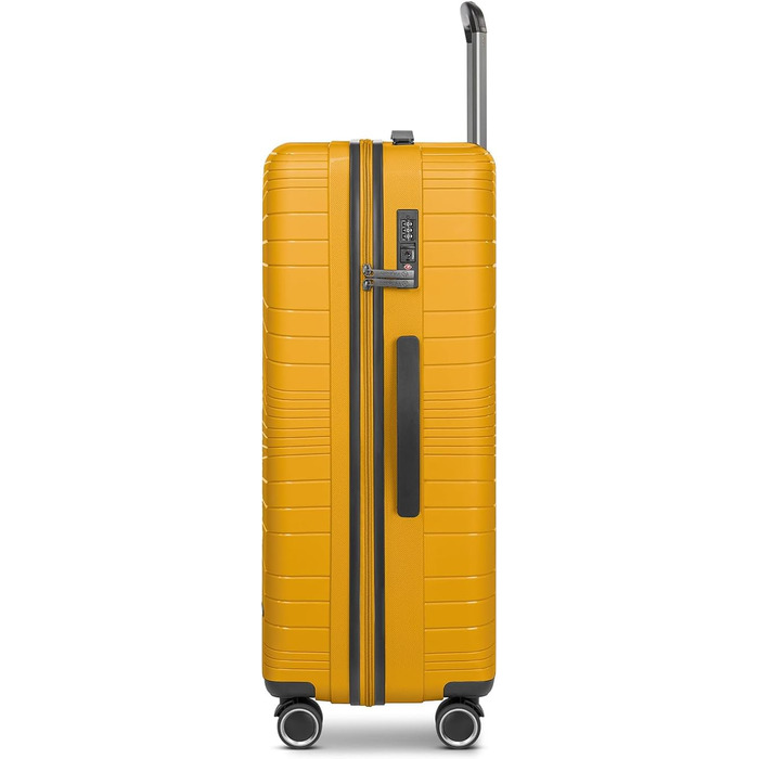 Набір валіз Franky Dallas 3.0 (3 шт.) | Жовтий, TSA-замок, 4 колеса, об'єм 36/60/92 л