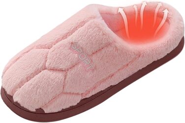 Жіночі плюшеві шльопанці, теплі фетрові тапочки-шльопанці, 36-45 (36/37 EU, Z001 Рожевий)