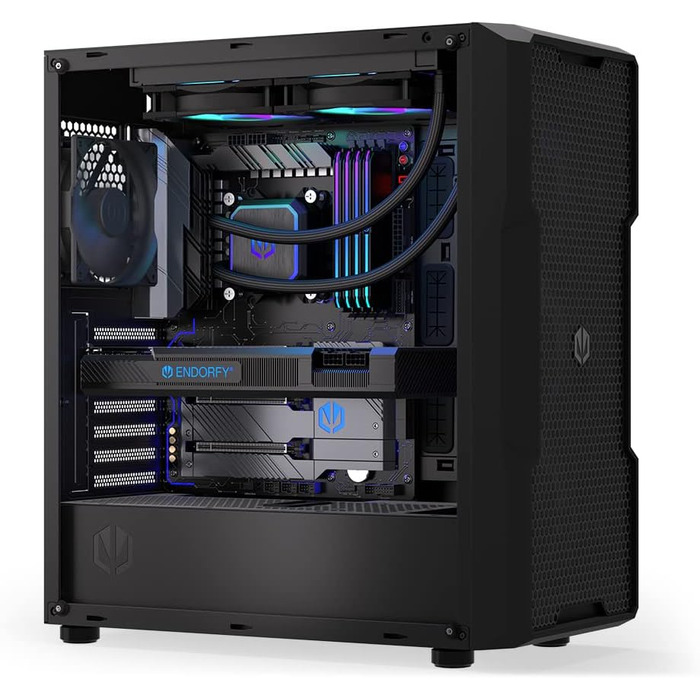 Система водяного охолодження Endorfy Navis F240 ARGB – 240мм радіатор, PWM-насос, 2 вентилятори Fluctus 140 PWM ARGB, сумісна з Intel LGA 1700/1200/115x та AMD AM5/AM4