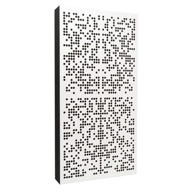 Акустична панель Bluetone Acoustics Binary AbFuser — поглинач та дифузор для шумоізоляції студії, домашнього кінотеатру та вітальні (100x50x10 см, білий)