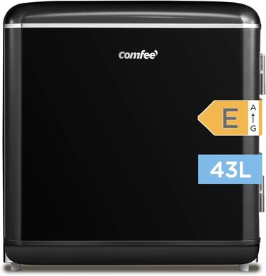Холодильник Comfee RCD50RE2EURT(E) 47 л, Ретро-дизайн, Червоний, для дому, офісу, готелю, Клас енергоефективності E