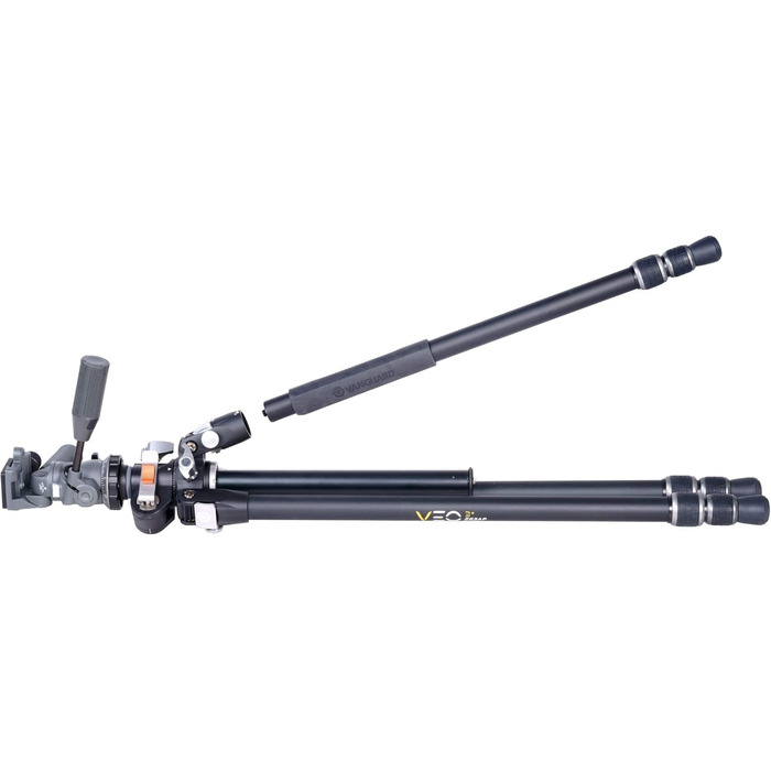 Штатив Vanguard VEO 3+ 263CP з алюмінієвою рамою, відкидною центральною колоною та 3D-голівкою для фото та відео