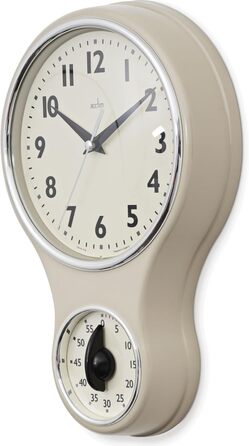 Acctim Kitchen Kitchen Timer, Plastic, Cream-Colored, Single Pack