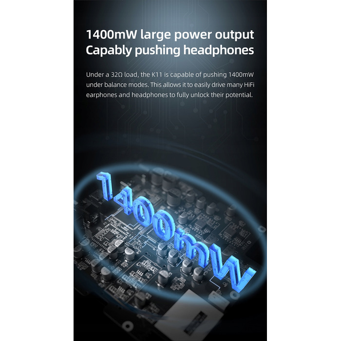 Портативний підсилювач для навушників FiiO K11