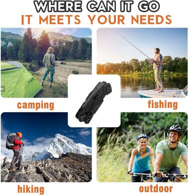 Мультитул 15 в 1: плоскогубці, кресало, свисток, ножиці, викрутка, замок, подарунок для чоловіків, DIY, батькові/татові, чоловікові, хлопцеві