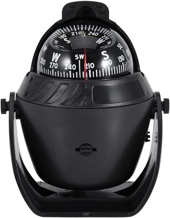 Filfeel Digital Marine Compass, High Precision LED Light Swivel Compass, Navigation Electronic Compass Ball Compass for Marine Boat Car - 5.39