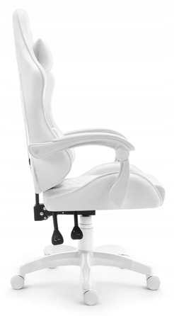 Ігрове крісло Hell's Chair HC-1000 White, біле, штучна шкіра