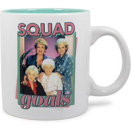 Silver Buffalo The Golden Girls Squad Goals Ceramic Mug | Holds 20 Ounces