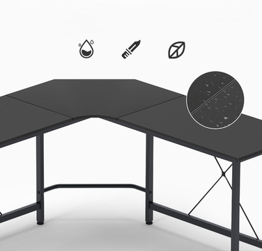 Кутовий L-подібний стіл 150x150 см, ігровий та офісний