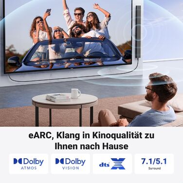 Кабель HDMI 2.1 UGREEN 10K/8K/4K з підтримкою 120Hz/144Hz, 48Gbit/s, eARC, HDR 10+, Dolby Vision, VRR, 2 метри