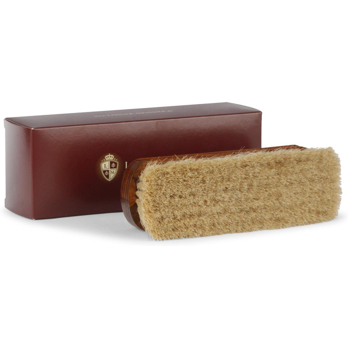 Langer & Messmer shoe brush made of fine horsehair for effectively polishing your shoes - The polishing brush for professional shoe care - Available individually or in a 2-pack