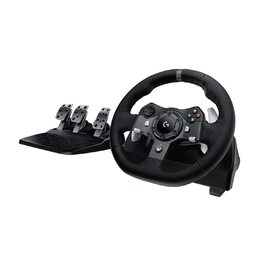 Руль Logitech G920 Driving Force для Xbox Series X|S, Xbox One, PC, Mac. Двомоторний Force Feedback, 900° кут повороту, регульовані педалі, UK-штекер.