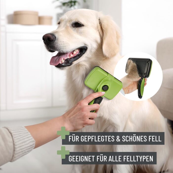 Набір для догляду за шерстю ReaVET для собак та котів (6 предметів) | Щітка для шерсті, знімач ковтунів, щітка для підшерстка, гребінець від бліх, ножиці для стрижки нігтів, сумка для аксесуарів