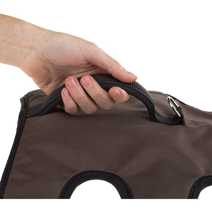 Шлейка для собак Ferplast ERGOTREKKING, шлейка для грейхаундів, безпечна, регульована, з підкладкою, 6 застібок (колір: коричневий, розмір: XS)