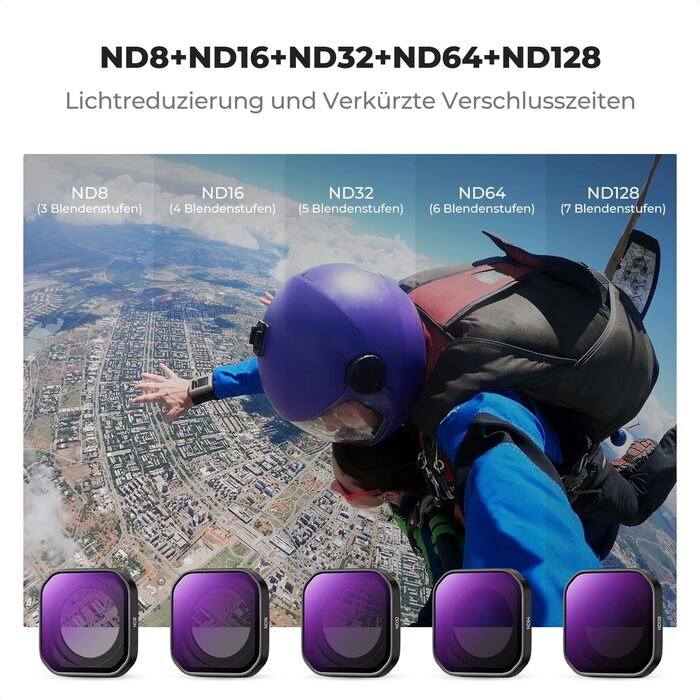 Набір фільтрів K&F Concept для Insta360 Ace Pro 2: PL ND8/16/32/64/128 (6 шт.)