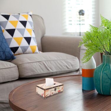 Вінтажна коробка для серветок, органайзер для тканинних серветок, тримач для серветок - стильна модель для дому, офісу, ванної кімнати