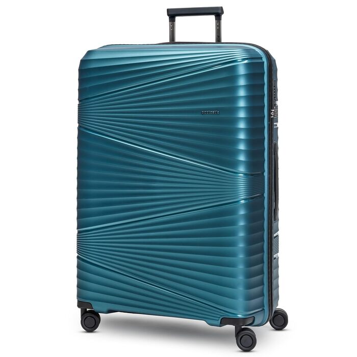 Валіза-тележка велика, XL, 75 см, 103 літри, поліпропілен, з TSA-замком, Collection 02, туркенітовий колір