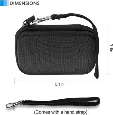 Чохол для SSD накопичувачів ProCase: SanDisk Extreme PRO/Portable SSD, Crucial X8 Portable SSD (Чорний)