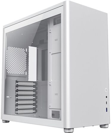 Корпус GameMax Spark Pro для ігрового ПК ATX з двома скляними панелями, USB 3.0/Typ C, білий