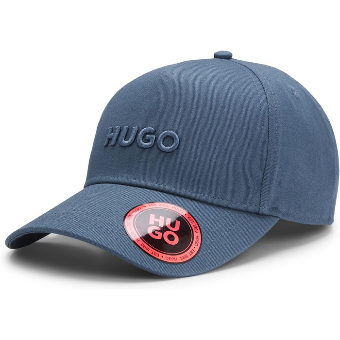 Кепка HUGO чоловіча Jude з бавовняного твілу з логотипом, Open Blue 496, універсальний розмір