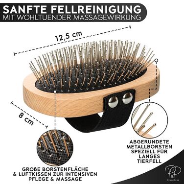 Преміум щітка Pawz для довгошерстих собак та котів | Щітка для грумінгу з масажним ефектом