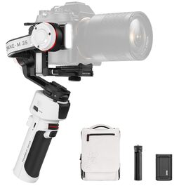 ZHIYUN Crane M3S: Стабілізатор камери 3-осі, 1000Lux LED-освітлення, Bluetooth, дисплей 1.22', 705г, для DSLR, Mirrorless, смартфонів, Action Cam