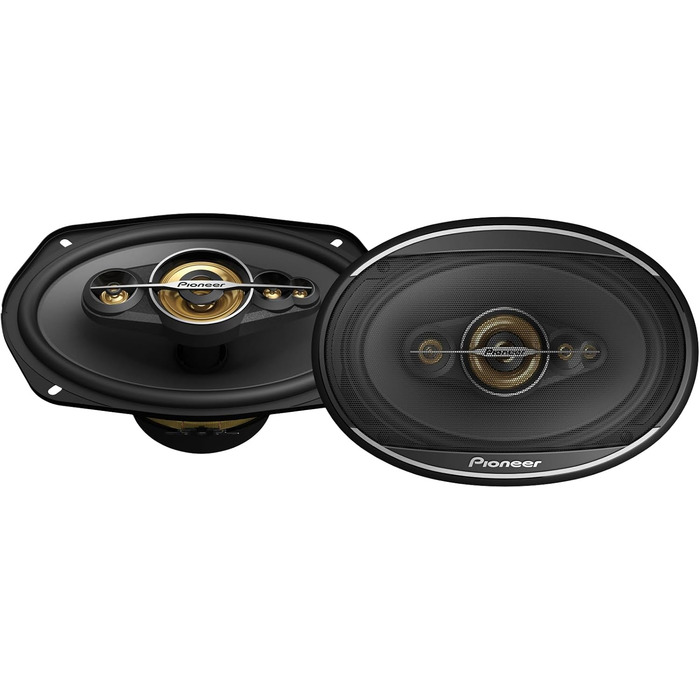 Автомобільна акустика Pioneer TS-A6991F 6x9 дюймів, 5-смугові коаксіальні динаміки, потужність 700Вт, RMS 120Вт, глибокий звук, монтажна глибина 86 мм, комплект 2 шт., з решіткою