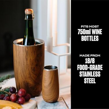 Охолоджувач для вина S'well - Теак (750 мл)