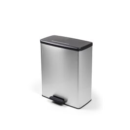 Сміттєвий кошик Curver Deco Bin, пластиковий, 65 л, сріблястий
