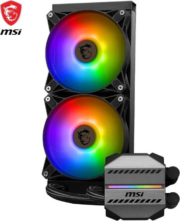 MSI MAG CoreLiquid R V2 - 240мм водяне охолодження CPU з RGB, сумісне з AMD та Intel