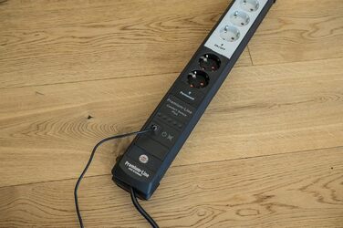 Мережевий фільтр Brennenstuhl Premium-Line Comfort Switch Plus, подовжувач на 6 розеток, кабель 3м, білий