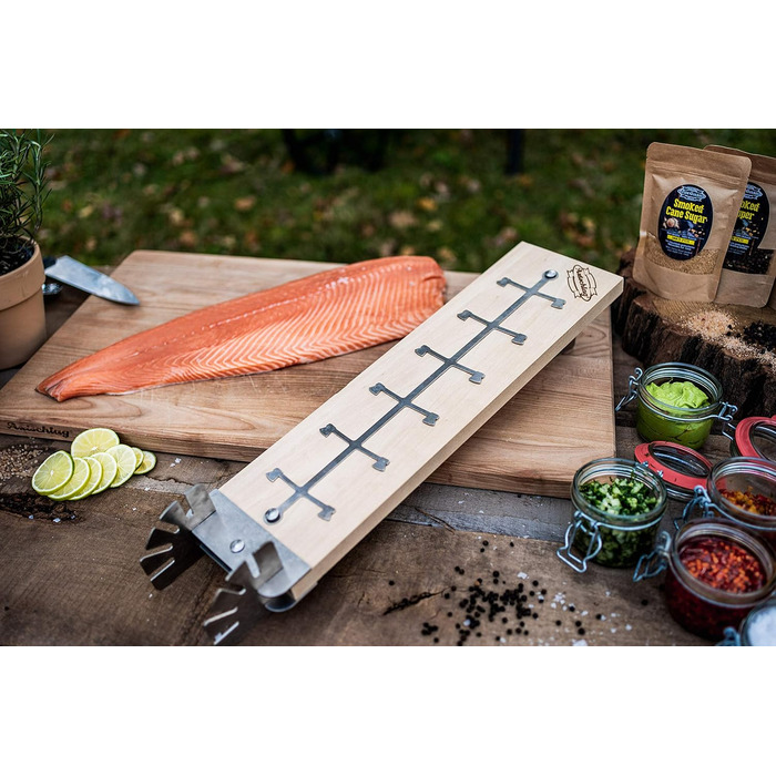 Axtschlag Birch Wood Fire Pit Log Grate - Essential Line, Extra Strong, Adjustable Stainless Steel Holder for Fire Bowl, Fire Ton, Fire Basket
