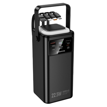Потужний павербанк Borofone 50000 mAh, чорний