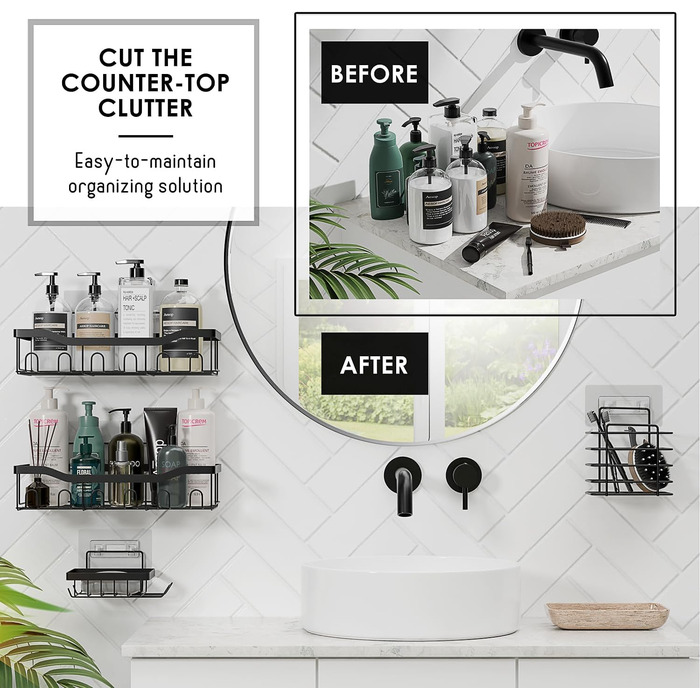 Набір аксесуарів для ванної кімнати Clara Clark – 25 предметів, салатовий колір. Включає: полицю для душу, шторку для душу, щітку для унітазу, смітник.