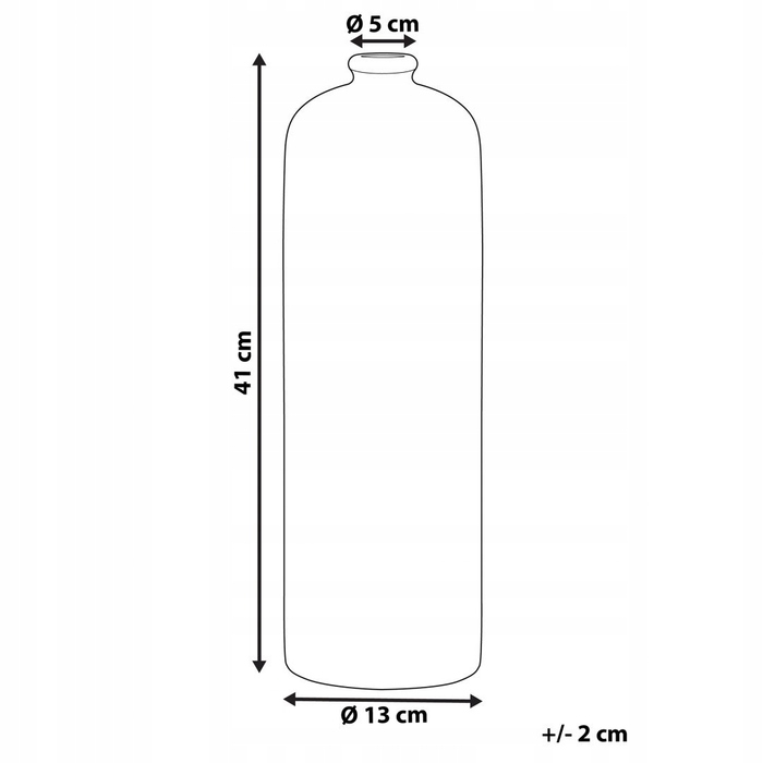 Керамічна ваза Beliani, 13 x 41 см