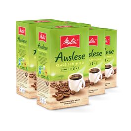 Кава мелена Melitta Auslese Klassisch-Mild для фільтр-кав’ярок, середній обсмаження (3/5), 6 x 500 г