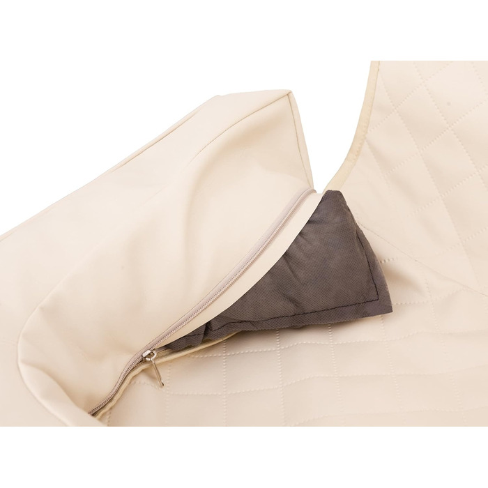 Автоматик для собак та котів у машину: килимок на заднє сидіння, 133 x 45 см, бежевий (штучна шкіра)