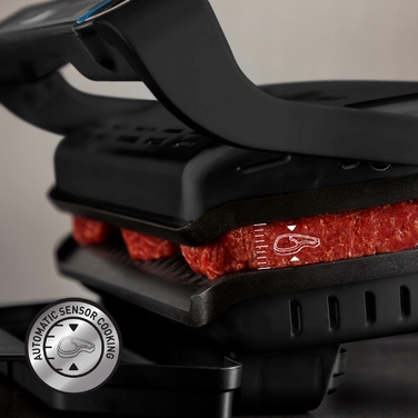 Електричний гриль-опикач Optigrill+ GC717810, 2000 Вт, розкладний, чорний