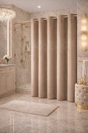 Текстильна штора для ванни NOW-ART, 150 x 180 см