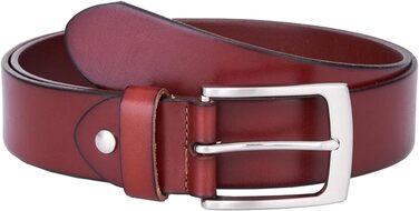 Чоловічий шкіряний ремінь BELTER, 38 мм, для джинсів, з подарунковою коробкою, розмір L (105 см), колір коричневий