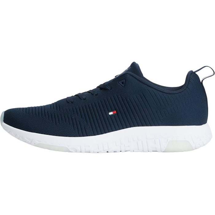 Кросівки Tommy Hilfiger Runner Corporate Knit Rib для чоловіків (43 EU, блакитний Desert Sky)