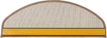 Casa Pura Сходинкові килимки 15 шт. у наборі, 11 кольорів, міцне кріплення, стабільна кутова рейка (Бежевий)