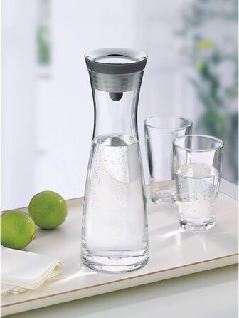 WMF Basic Replacement Glass Carafe 1l, Carafe, Glass Carafe without Lid, Glass