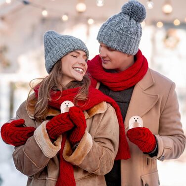 Електричні грілки для рук 6000mAh, 2 шт. – багаторазові, з USB-C, 3 режими нагріву, подарунок для жінок, чоловіків, дітей, катання на лижах, піших прогулянок (рожевий)