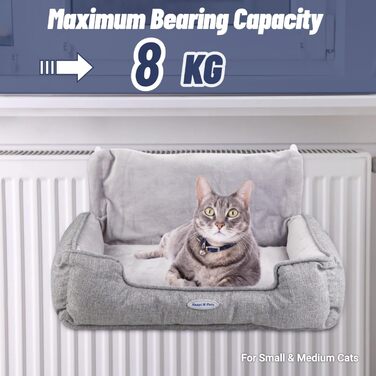 Килимок для котів на батарею Happi N Pets, сірий, 55 x 34 x 27 см